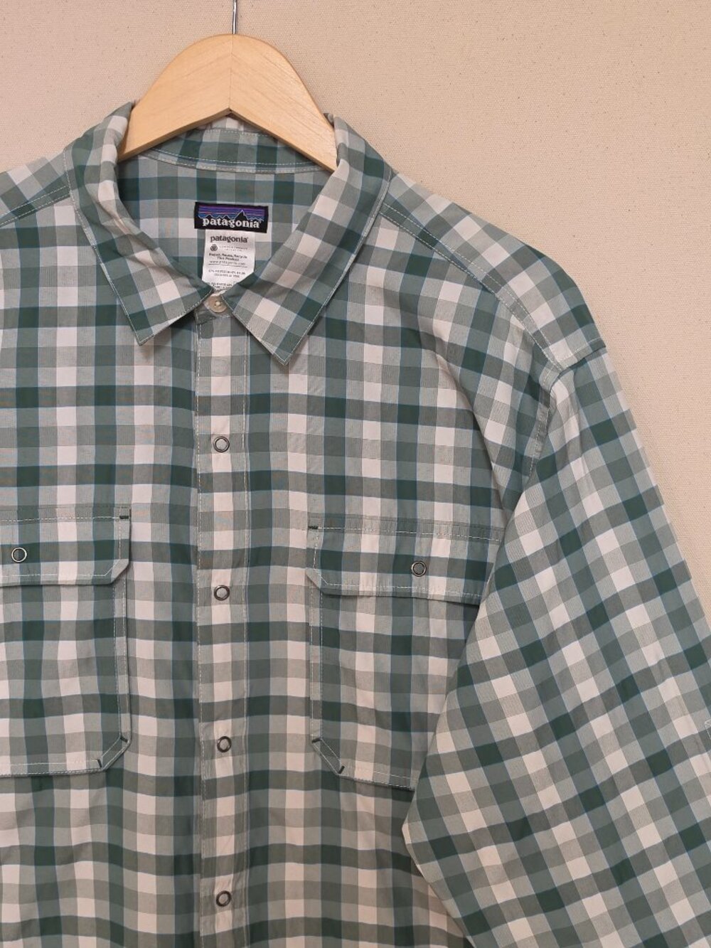 Patagonia Long Sleeve El Ray Snap Closure Shirt XL